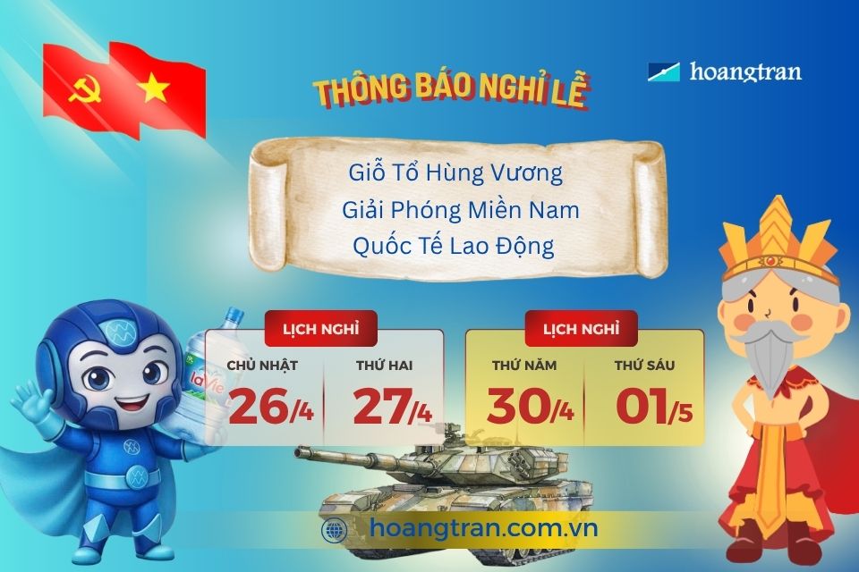 Hoàng Trần nghỉ lễ